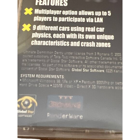 2003 Ultimate Demolition Derby PC Game CD-ROM Game - Picture 3 of 4